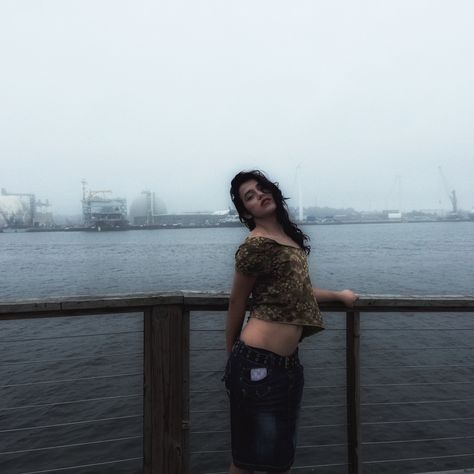 Beach Photoshoot, Ocean, Foggy, Rainy, dark, wet, outfit inspo, photo ideas, hair ideas, edit ideas, vintage outfits, lana del rey, long skirts Wet Outfit, Dark Photo Ideas, Foggy Beach, Beach Photo Ideas, Dark Photo, Edit Ideas, Ideas Vintage, Beach Photo, Long Skirts