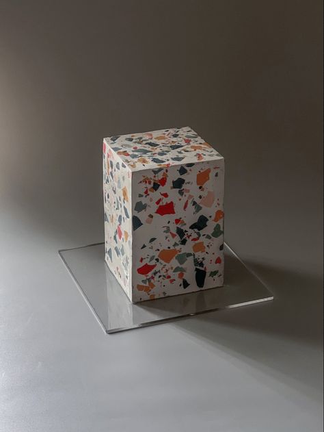 I am thrilled to introduce our new cubic cake, Ganache in the terrazzo technique! Terrazzo Cake, Cake Ganache, Sweet Tooth, Pastry, Cake, Birthday