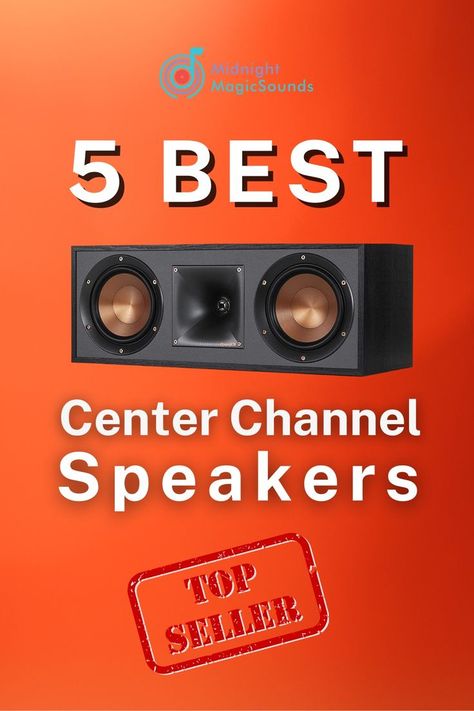 5 Best Center Channel Speakers Center Speaker, Polk Audio, Best Speakers, Home Speakers, Best Budget, Sound System, Home Studio, Listening To Music, Speaker