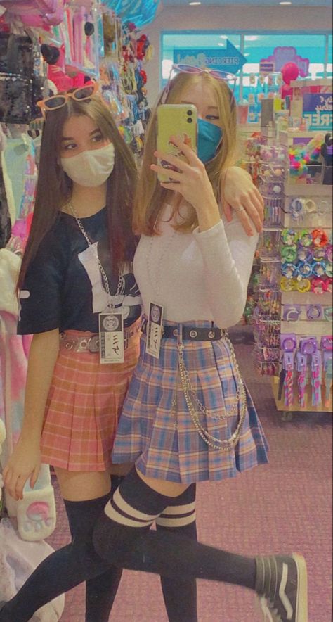 Pastel E Girl Outfits, E Girl Outfits, Classy Winter Outfits, Bff Outfits, Pastel Goth Fashion, Sock Outfits, Alt Outfits, Bodycon Dress With Sleeves, Thrifted Outfits