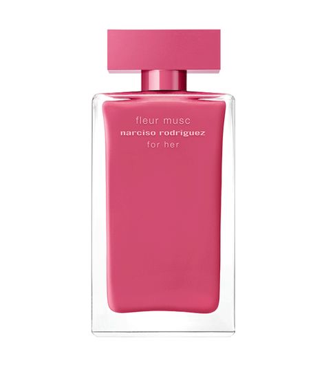 Narciso Rodriguez Fleur Musk for Her Eau de Parfum | Shiseido Floral Perfume, Narciso Rodriguez, Blooming Rose, Fragrance Collection, Floral Scent, Floral Fragrance, Floral Bouquets, Rose Petals, Bright Pink