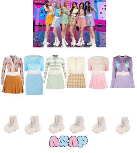 #stayc #asap #kpop #stageoutfit #comebackstage #girlgroup. Discover outfit ideas for made with the shoplook outfit maker. How to wear ideas for Purple pleated tennis skirt and white belt Asap Stayc Outfits, Asap Outfit, Stayc Outfit, Stayc Asap, Gg Outfits, Performance Outfits, Pleated Tennis Skirt, White Belt, Outfit Maker