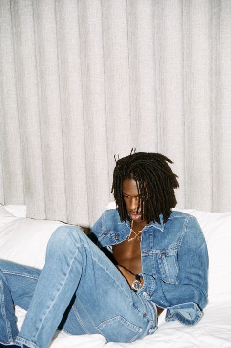 Denim Poster, Daniel Caesar, Japanese Denim, Photo Diary, Professional Photo, Photography Inspo, Mens Hairstyles, Style Icons, Photographic Print