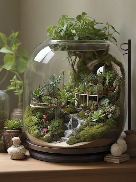 Explore ‘Tiny Jungles’ with small plant terrarium wonderland. Dive into a world of lush greenery within the confines of your space, adding a touch of enchantment and natural beauty to your home decor. 🌿🏡✨ #TerrariumWonderland #TinyJungles #IndoorGreenery #PinterestEnchantedSpaces House Plant Terrarium, Bottle Aquarium, Dollar Tree Bunny, Best Terrarium Plants, Bedroom Spring, Futuristic Bedroom, Build A Terrarium, Aquarium Architecture, Baddie Apartment Ideas