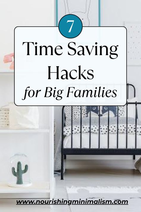 Simplify your big family life with these seven time-saving hacks. Discover practical strategies to manage chores, schedules, and daily tasks efficiently. Create harmony in your busy household and enjoy a stress-free family environment. Implement these hacks for a simpler life. Big Family Life, Big Family Organization, Before School Routine, Motivation Playlist, Big Families, After School Routine, Saving Hacks, Organized Life, Daily Task