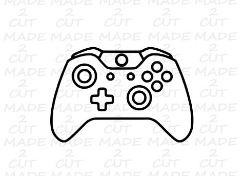 Excited to share this item from my #etsy shop: Xbox Controller Svg - Controller Design - Xbox Design - Controller SVG - Silhouette Studio - Xbox Controller Tattoo, Gamer Backgrounds, Arcade Graphics, Xbox Design, Control Xbox, Emoji Svg, Painting Pottery, Dinosaur Silhouette, Omerta Tattoo