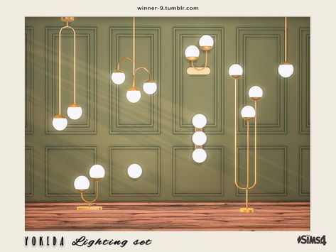 The Sims Resource - Yokeda lighting set Sims 4 Kitchen, Muebles Sims 4 Cc, Sims 4 Bedroom, Sims 4 Mm Cc, Sims 4 Cc Folder, Casas The Sims 4, Sims Building, Sims 4 Gameplay, Sims Games