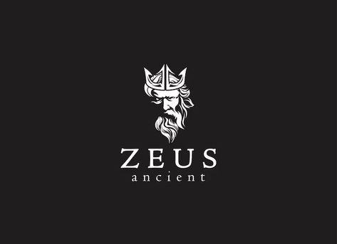 Premium Vector | Ancient greek zeus logo design vintage zeus logo vector Zeus Logo Design, Logo Zeus, Zeus Logo, Energy Logo Design, Logo Design Vintage, Energy Logo, Vintage Logo Design, Ancient Greek, Art Logo