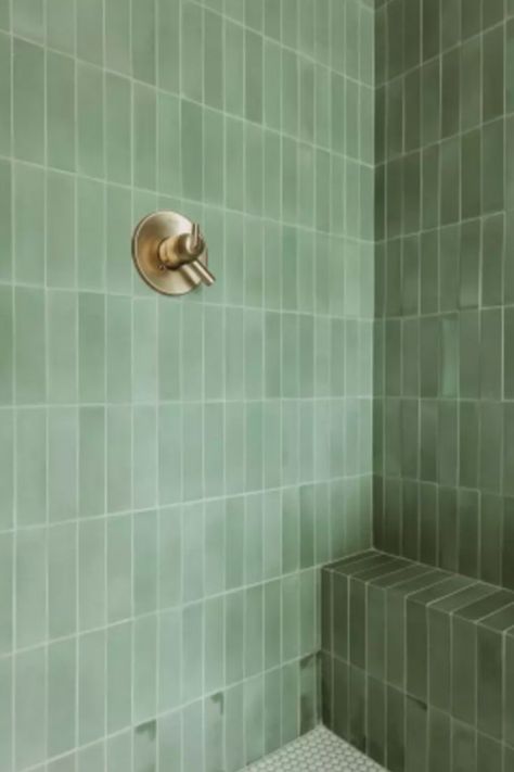 sage green bathroom tile