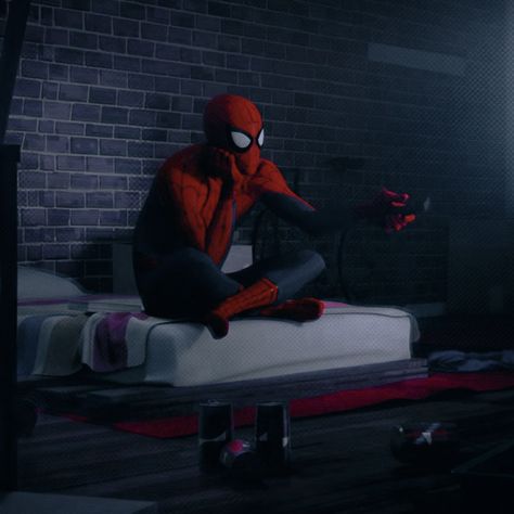 Peter B Parker Icon, Peter B Parker, Spider Verse, Spiderman, Bed