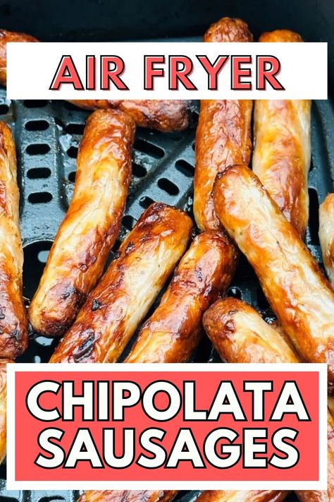 Elevate your snacking game with our crispy and delicious air fryer chipolata sausages recipe! With their golden-brown exterior and juicy interior, these sausages are perfectly cooked to perfection in just minutes in the air fryer. Serve them as a tasty appetizer, snack, or part of a hearty meal. #AirFryerRecipes #SausageRecipes #QuickSnacks Sausages Recipe, Soup Maker Recipes, Soup Maker, Hearty Meal, Soup Recipes Slow Cooker, Egg Bites, Sausage Rolls, Air Fryer Chicken, How To Cook Sausage