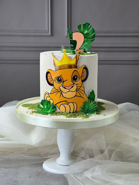 Simba Cake, Lion Birthday Cake, Lion King Cake, Lazy Cake, Jungle Theme Cakes, Spiderman Birthday Cake, Lion King Party, Lion King Baby Shower, Pastel Baby Shower