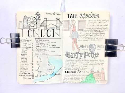 Souvenir London #london #traveljournal #bulletjournal #bullettravel #londres #drawing #dessin #todolist #harrypotter #journaling… Bulette Journal, London Journal, Album Photo Scrapbooking, 2023 Travel, Travel Vibes, Photo Album Scrapbooking, London Art, London Travel, Album Photo