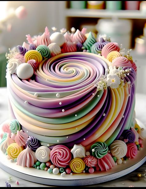 Cake Trends 2024, Cake Decoration Ideas, Decorate A Cake, Beautiful Cake Designs, Creative Cake Decorating, Cake Decorating Frosting, Creative Birthday Cakes, Baby Birthday Cakes, Cake Decorating Designs