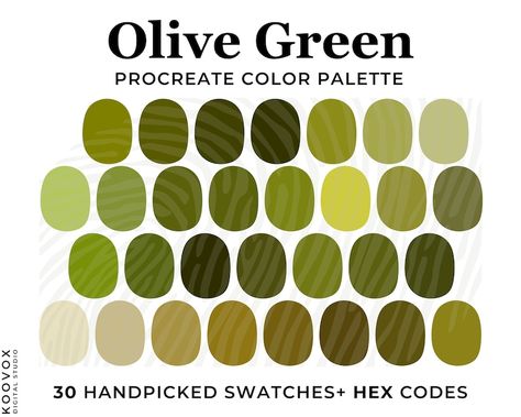 procreate color palette with hex codes. Olive Green Color Palette, Army Green Procreate Color Palette, Green Color Swatches, HEX Codes, Monochromatic Nature Green Color Scheme, OLIVE Green a Color Palette Procreate, Boho Procreate Swatches, HEX Codes, Minimal Neutral Beige, Army green Color Scheme, Boho Procreate Color Palette Natural Earth Brown color palette Procreate swatches Hex Codes Procreate Palette iPad Warm Boho Desert Olive Colour Palette, Olive Green Color Palette, Procreate Etsy, Color Palette For Procreate, Procreate Palette, Procreate Color Palette, Green Color Palette, Modern Color Schemes, Green Color Schemes