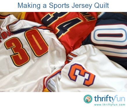 This is a guide about making a sports jersey quilt. A great memory quilt can be made for your sports enthusiast or athlete from a sports jersey collection. Michigan Basketball, Hockey Coach Gifts, School Jersey, Jersey Quilt, Football Fever, Jersey Numbers, Hockey Coach, College Colors, Personalized Basketball