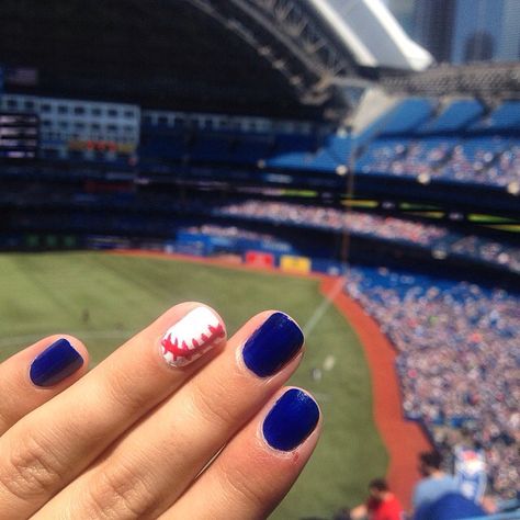 Toronto blue jays nails Toronto Blue Jays Nail Art, Blue Jay Nails, Blue Jays Nails, Baseball Nails, Baseball Season, Toronto Blue Jays, Blue Jays, Nail File, Nail Ideas