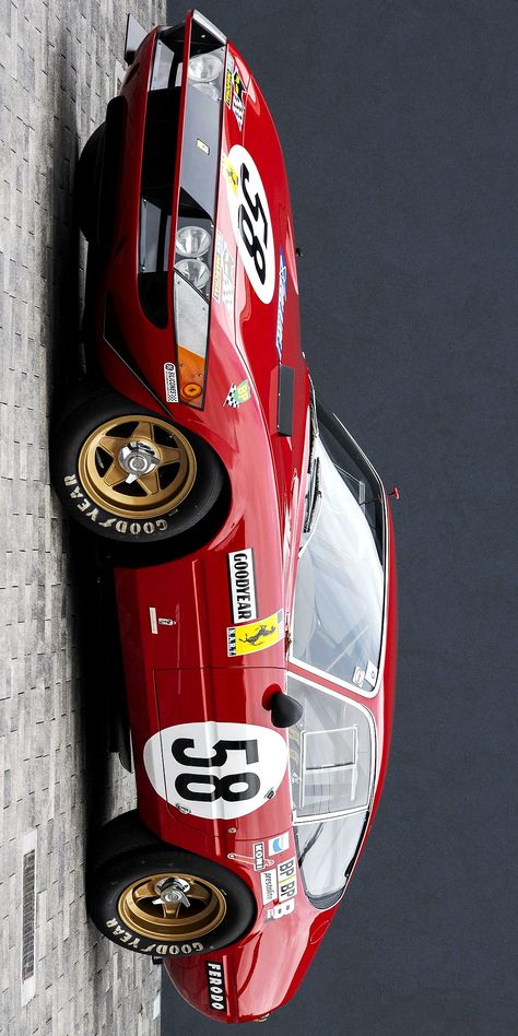 (°!°) 1969 Ferrari 365 GTB/4 Daytona Competizione, image enhanced by Keely VonMonski. Ferrari Scuderia, Grand Prix Cars, Ferrari Racing, Classic Racing Cars, Ferrari Car, Vintage Race Car, Classy Cars, Pretty Cars, Italian Cars