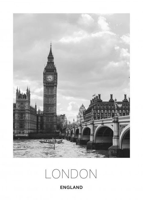 City Life Photography, London Dreams, Travel Picture Ideas, London Poster, Black And White Picture Wall, Travel Wallpaper, Bedroom Posters, Room Pictures, Fashion Wall Art