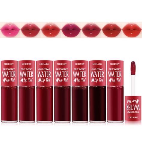 PRICES MAY VARY. 💋【7 Pcs Lip Stain Set】The lip tint includes 7 refresh shades leaves your lips looking lively and charming. The multi-use lip tinted can no just as lip gloss but as eyeshadow and face blush for same color atmosphere makeup. 💋【Water Lip Tint】The velvet lip tint stain helps improve and enhance lip color, and highlight health skin tones. The smooth texture easily fit skin, effortlessly create a matte mist makeup effect. 💋【Moisturizing Lip Gloss】The lip stain are rich in fruit ext Lip Cheek Tint, Fall Makeup Trend, Cheek Tint, Liquid Matte Lipstick, Fall Makeup, Lip Stain, Lip Plumper, Lip Moisturizer, Lip Color