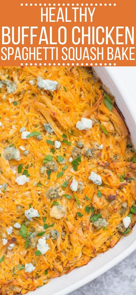 Chicken Spaghetti Squash Casserole, Spaghetti Squash Recipes Chicken, Buffalo Chicken Spaghetti, Dinner Low Carb, Buffalo Chicken Spaghetti Squash, Spaghetti Squash Recipes Healthy, Spaghetti Squash Casserole, Baked Spaghetti Squash, Boiled Egg Diet Plan