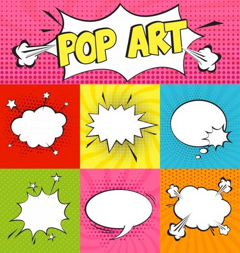 Pop Art Vector, 5th Grade Art, Comic Cover, Speech Bubbles, Pop Art Comic, Middle School Art, Art Et Illustration, Art And Illustration, Art Club