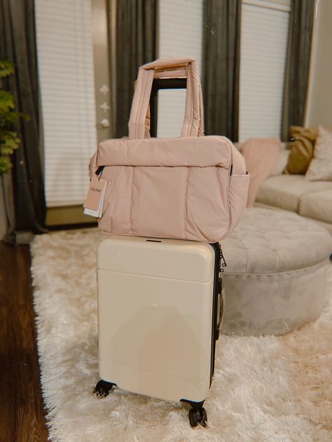 Luggage, nude luggage, beige luggage, travel, light packing style, best duffles, best carryons Airport Duffle Bag, Suitcase And Duffle Bag Set, Calpak Luka Duffel, Calpak Luggage, Travel Luggage Set, Carryon Luggage, Duffle Bag Travel, Luggage Sets, Adventure Awaits