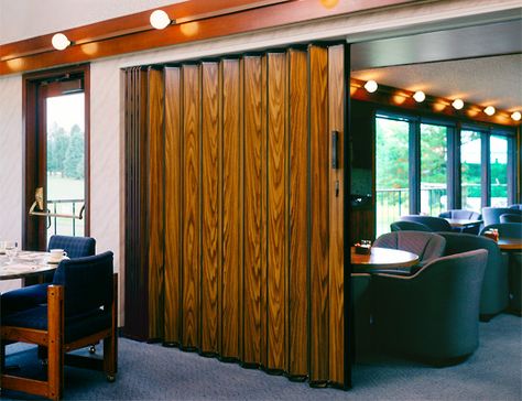 Accordion Door or sturdy pull-down curtain or roll shade installed sideways to aft cabin Folding Divider, Accordian Door, Accordion Folding Doors, Hotel Conference Rooms, Accordion Door, Room Divider Shelves, Accordion Doors, Sliding Room Dividers, Wood Room Divider