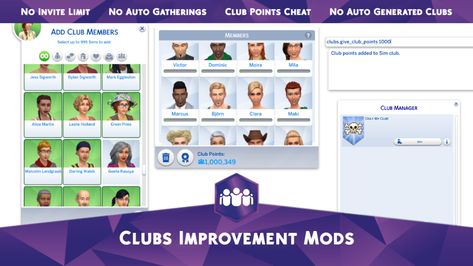 Mod The Sims - Clubs Improvement Mods Sims 4 Script Mods, Sims 4 Get Together, Sims 4 Jobs, Los Sims 4, Cc Shopping, Sims 4 Challenges, Sims 4 Traits, Free Sims 4, The Sims 4 Packs