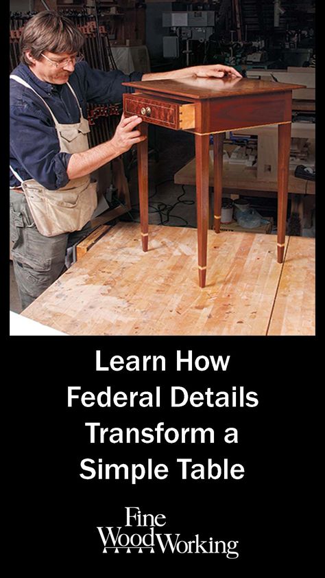 Federal Style Furniture, Woodworking Equipment, Contemporary Sideboard, Shaker Furniture, Wood Tables, Woodworking Joinery, Period Furniture, Simple Table, Fine Woodworking