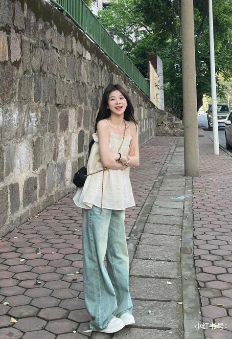 Summer Outfit Korean, Korean Outfits Aesthetic, Spring Outfits Korea, Japan Outfits, Asian Streetwear, 일본 패션, Mori Fashion, Clueless Outfits, Clothes Korean Style