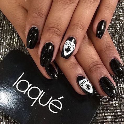 Witchy Nails, Spring Acrylic Nails, Gothic Nails, Goth Nails, Acrylic Nails Coffin, Unique Nails, Nail Designs Spring, Cute Nail Designs, Nail Paint