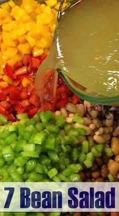 Seven Bean Salad, 7 Bean Salad, 7 Bean Salad Recipe, 5 Bean Salad, Bean Salad Dressing, 3 Bean Salad, Bean Salads, Beans Beans, Bean Salad Recipe