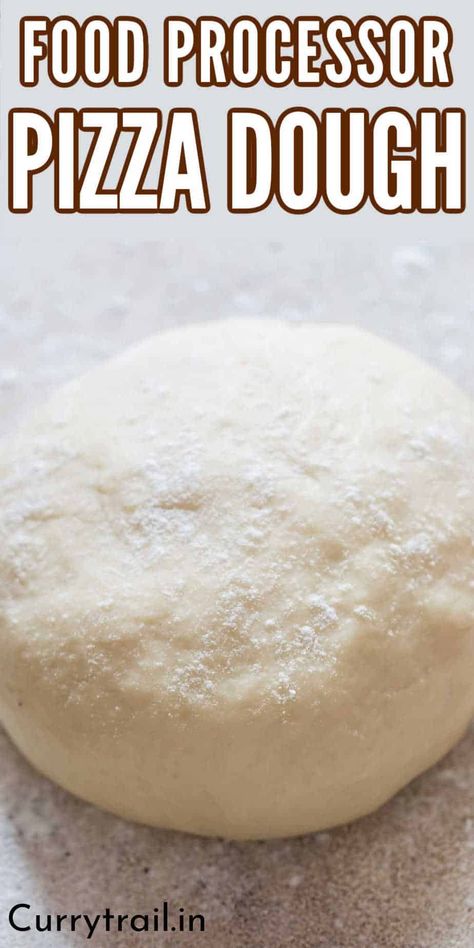 Diy Pizza Dough, Food Processor Pizza Dough, No Rise Pizza Dough, Pizza Dough Recipes, Ninja Food Processor, Quick Pizza Dough, Easy Pizza Crust, Best Pizza Dough Recipe, Food Processor Uses