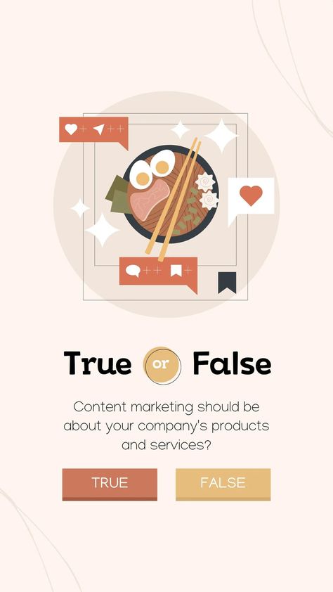 Interactive Instagram Story Ideas Food, Quiz Design Graphics, Interactive Instagram Posts, Interactive Post Ideas, Interactive Story Ideas, Interactive Story Ideas Instagram, True Or False, Instagram Story Polls Ideas, Eid Al-adha Design