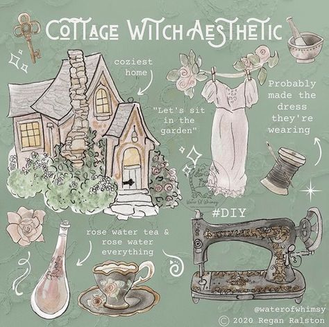 Cottage Witch Hearth Witch Cottagecore Witchcraft Cottage Witch Aesthetic, Whimsy Art, Cottage Witch, Magia Das Ervas, Witchcraft Spell Books, Witch Spell Book, Baby Witch, Witch Magic, Modern Witch