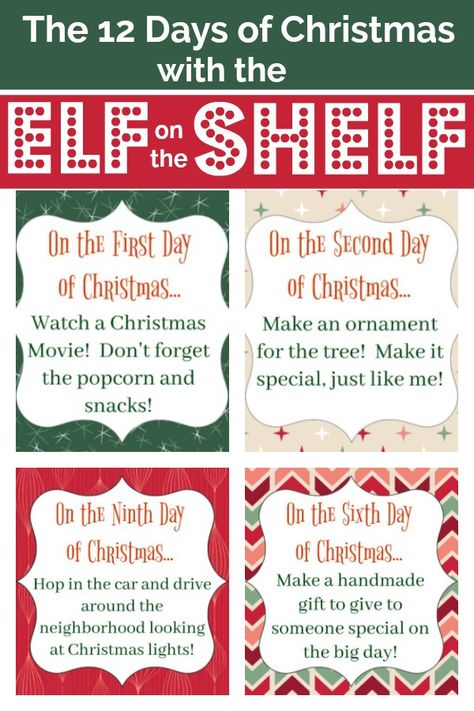 Is your Elf on the Shelf always up to mischief?  I made a deal with mine and instead of making messes, we're making Christmas memories.  Click through for the free printables! Elf Things, Christmas Elf On The Shelf, Kindness Elves, Delicious Christmas Desserts, Kid Christmas, The 12 Days Of Christmas, Elf Activities, Elf Fun, Chalkboard Ideas