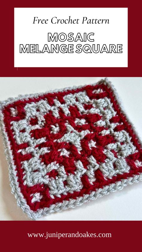 Free Mosaic Melange Square Pinterest Mosaic Granny Square Crochet Blanket, Mosaic Overlay Crochet Patterns Free, Celtic Mosaic Crochet Patterns Free, Celtic Mosaic Crochet, Celtic Mosaic, Crochet Mosiac, Free Overlay Mosaic Crochet, Mosaic Crochet Cal, Inset Mosaic Crochet Pattern