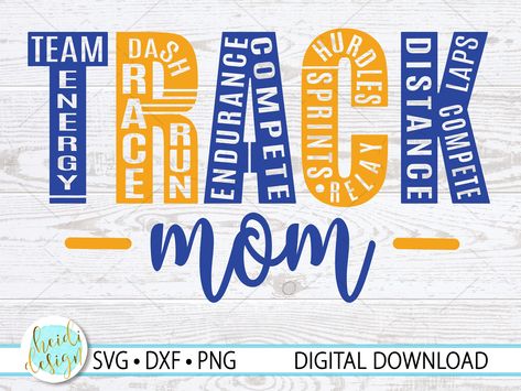 Track Mom SVG, Track SVG for Cricut, Track and Field SVG, Track and Field Mom, Track Design, Track Mom Design for T-Shirt, Cricut Cut File by HeidiDesignDigitals on Etsy Track Team Shirts Design, Track Tshirts Ideas, Track And Field Shirts Ideas, Track Shirts Designs Ideas, Track Mom Shirts Ideas, Track And Field Shirts Design, Track Sayings, Track Shirts Designs, Track And Field Shirts