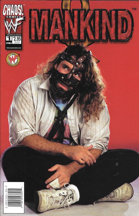 Chaos! Comics WWF Mankind comic book #1 (one shot) from 9/1999. WAM  #Mankind #WWF #WWE #Chaoscomics #prowrestlingcomicbook Mankind Wwe, Wwf Poster, Famous Wrestlers, Wwf Superstars, Jesse Ventura, Mick Foley, Wwf Wrestling, Wrestling Posters, Wwe Pictures