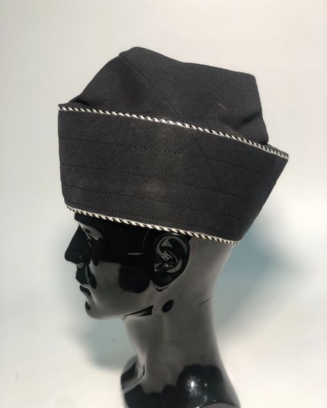 Ceremonial Black Handmade Hats, Asooke Zara Cap, Hausa Caps For Men, Yoruba Cap For Men, Yoruba Fila Cap, Yoruba Culture, Aso Oke, Black Cap, Plain Black