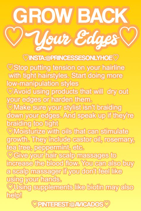 Regrow Edges, Queen Tips, Split Nails, Relaxed Hair Care, Curly Prom Hair, Natural Hair Care Tips, Healthy Hair Tips, Natural Hair Tips, Hair Growth Tips