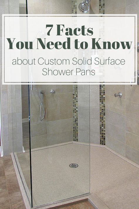 Finding a low maintenance custom shower pan can be difficult. In this article learn 7 key facts about solid surface bases to save you time and money. | Innovate Building Solutions #Shower #ShowerPan #SolidSurface Custom Shower Pan, Granite Shower, Shower Pans And Bases, Glass Block Shower, Chicken Ranch, Custom Tile Shower, Shower Wall Panels, Marble Showers, Kitchen Remodel Design