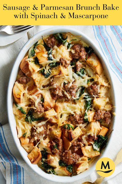 Sausage & Parmesan Brunch Bake
with Spinach & Mascarpone Marley Spoon Recipes, Italian Pork, Brunch Bake, Sausage Parmesan, Delicious Vegetarian Recipes, Marley Spoon, Spinach Ricotta, Spinach And Cheese, Pork Sausage