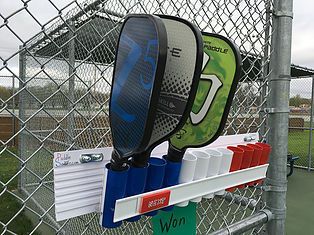 2 Easy Ways to Organize Paddles for Open Play | Pickleball Central Blog Old Wooden Crates, Pickleball Courts, Best Pickles, Waiting In The Wings, Pickleball Court, Paddle Sports, Sport Court, Ways To Organize, Outdoor Bag