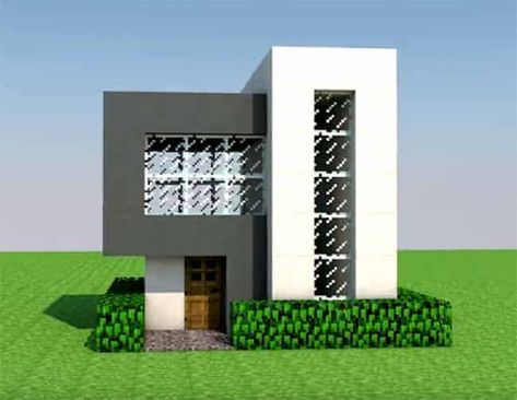 10 Cool Minecraft Houses to Build in Survival - EnderChest Minecraft Houses To Build, Minecraft Layout, Minecraft Modern Mansion, Minecraft Modern House Designs, Minecraft Small House, Modern Minecraft Houses, Minecraft House Ideas, Planet Minecraft, Rumah Minecraft Sederhana