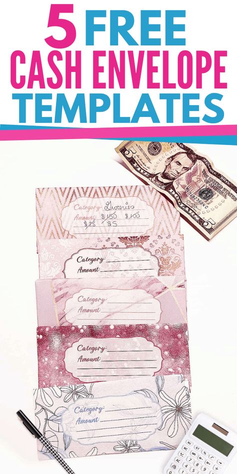 Take control of your money and start budgeting with these free printable cash envelope templates. #cashenvelope #cash #budgeting #daveramsey #freeprintable Cash Envelope Printable Free, Printable Cash Envelopes Free, Cash Envelope Template Free Printable, Budgeting Printables, Budgeting Apps, Envelope Budget, Budget System, Free Budget Printables, Cash Budgeting