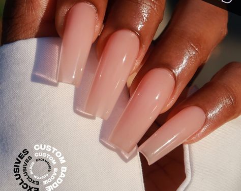 CoverBaddieNAILS - Etsy Longer Nails, Nail Growth Tips, Sophisticated Manicure, Grow Nails Faster, Chrome Nail Art, Nude Nail Polish, Nude Nail Designs, Classic Nails, Blue Nail Designs