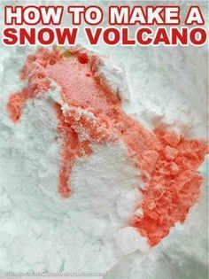 Discover a whole new level of fun in the snow with this guide on how to make a snow volcano. Using just a few ingredients you probably have on hand, you can create a spectacular winter craft. Follow The Best Kids Crafts and Activities for more unique winter craft ideas. Snow Volcano, Snow Science, Make A Volcano, Winter Craft Ideas, Volcano Projects, Making A Volcano, Snow Making, Fun In The Snow, Toddler Lessons