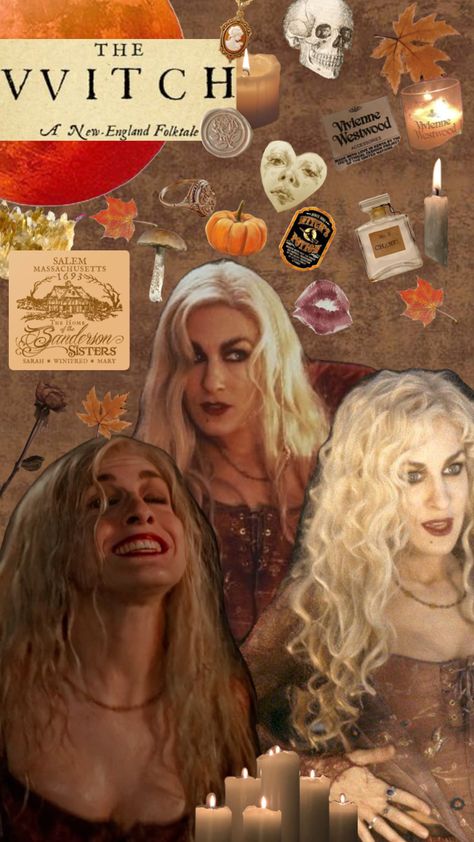 Sarah Sanderson Hocus Pocus, Halloween Themed Movies, Sanderson Wallpaper, The Vvitch, Sarah Sanderson, Winifred Sanderson, Joe Kerry, What Is Halloween, Witchy Halloween